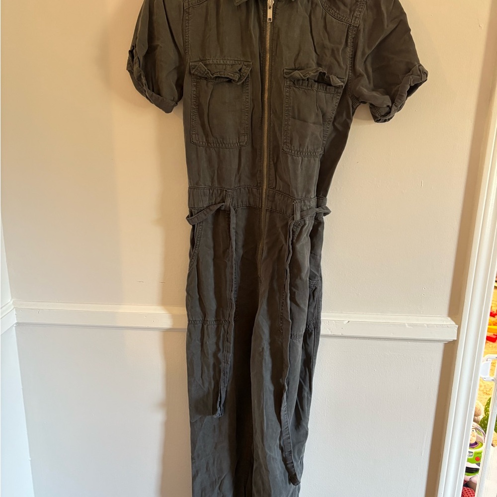 Urban Outfitters Dark Gray Utility Jumpsuit